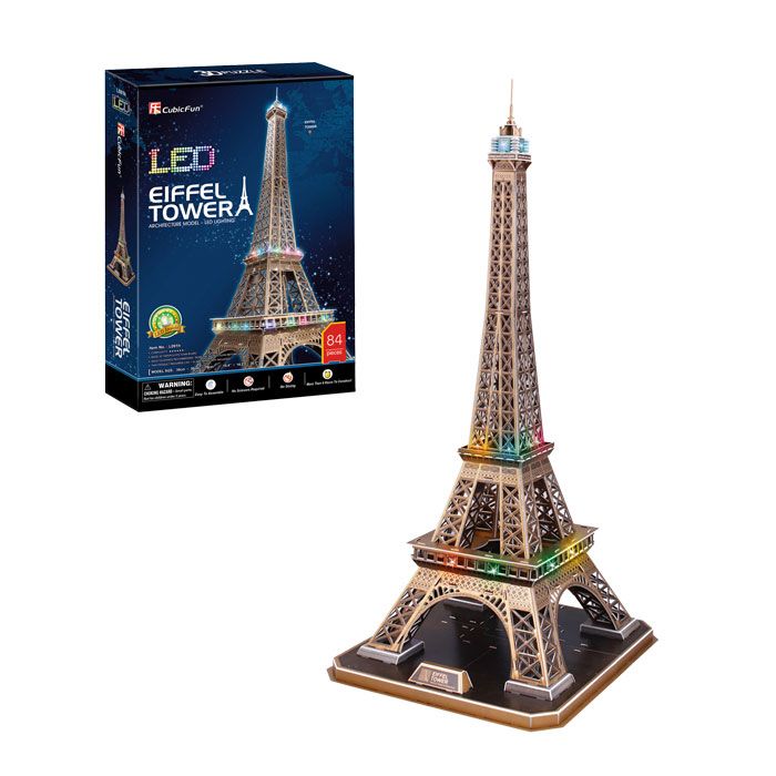 Puzzle 3D Torre Eiffel con LED