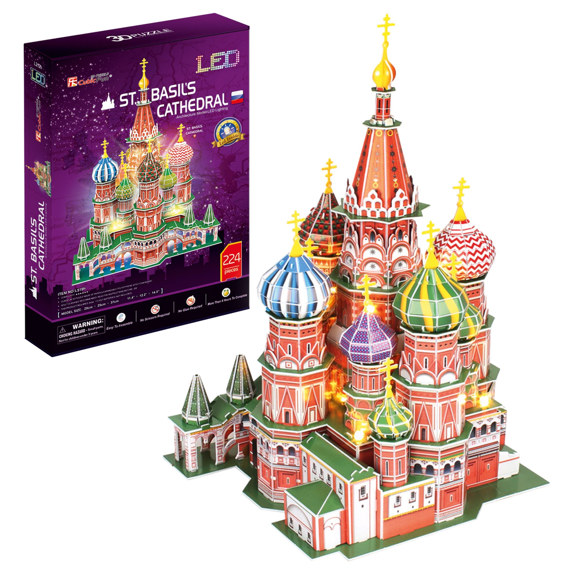 Puzzle 3D Catedral de San Basilio