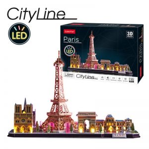 Puzzle 3D París con luces LED