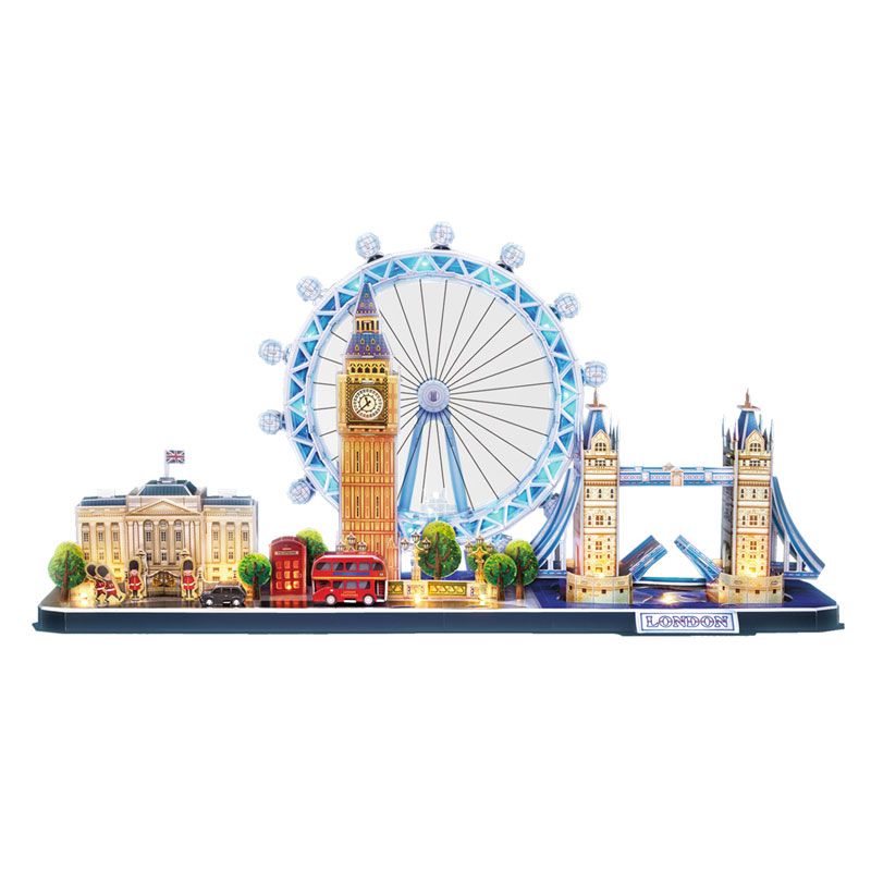 Puzzle 3D ciudad de Londres con luces LED