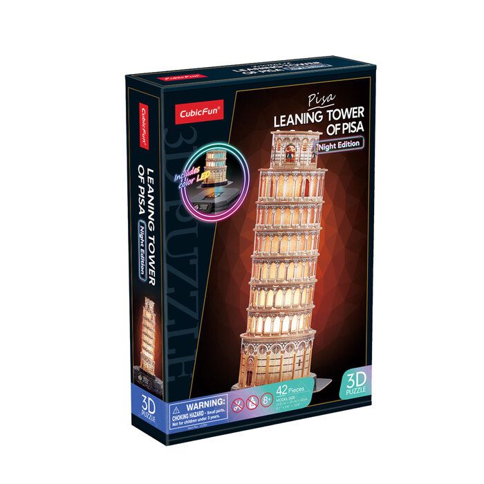 Puzzle 3D Torre de Pisa LED - Nigth edition - Imagen 5