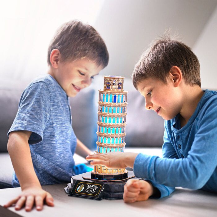 Puzzle 3D Torre de Pisa LED - Nigth edition - Imagen 3