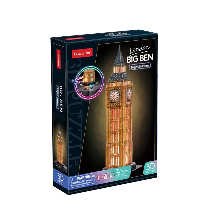 Puzzle 3D Big Ben LED - Nigth edition - Imagen 2