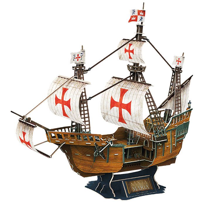 Puzzle 3D Barco Santa María - Imagen 3