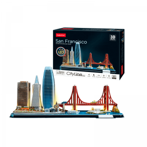 Puzzle 3D San Francisco con luces LED