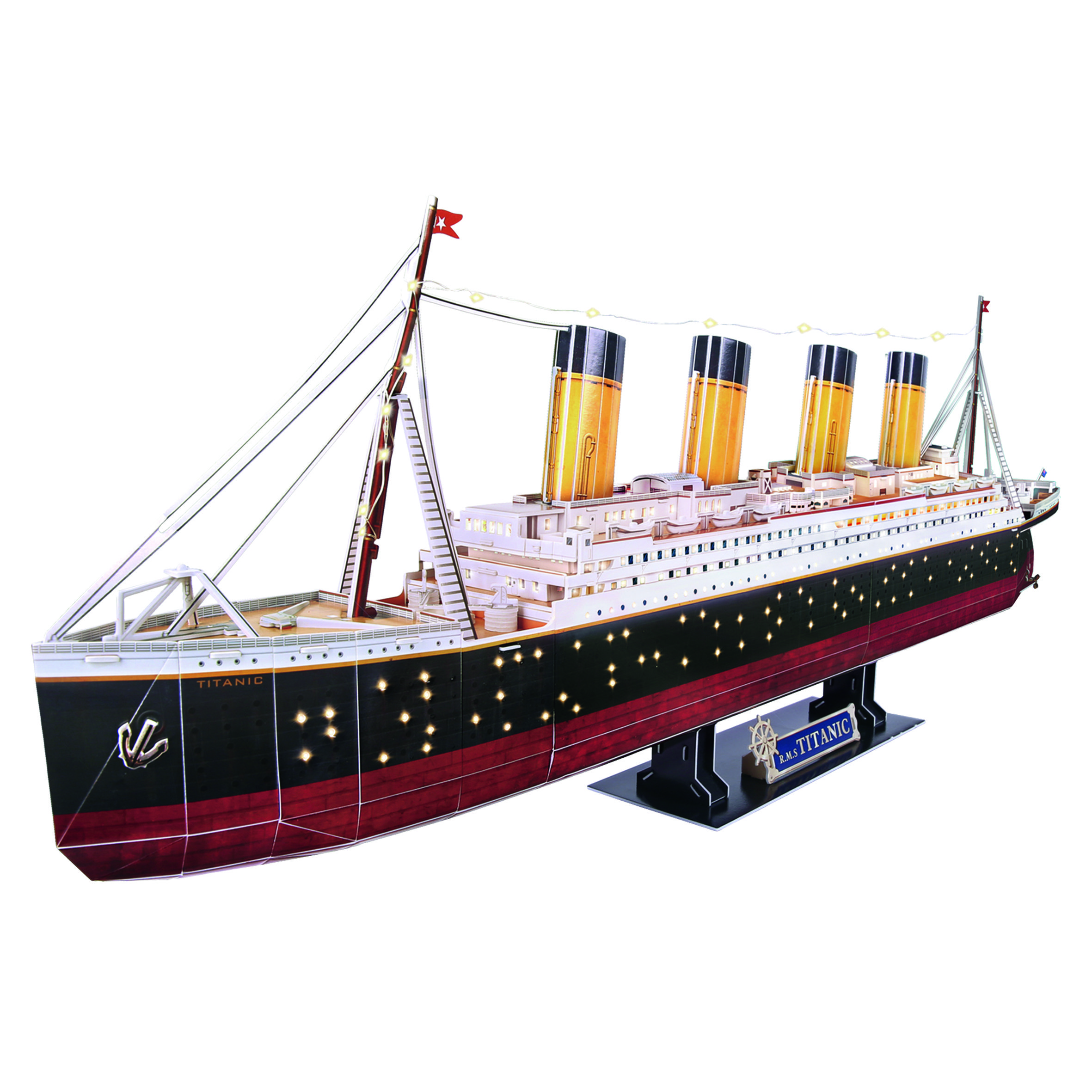 Maqueta Titanic 3D con luces LED